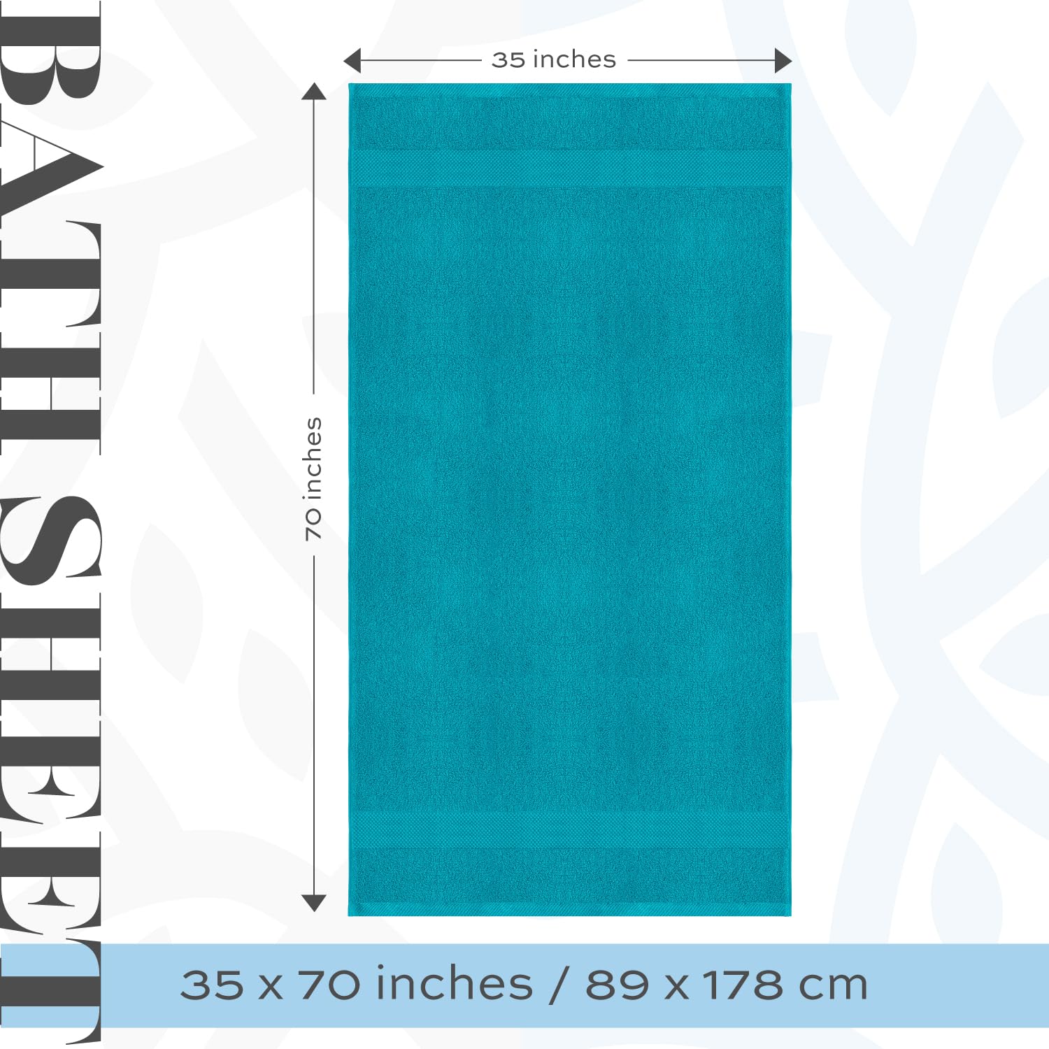 White Classic quick-dry, lint-free towel dries faster after showers and prevents fibers shedding.