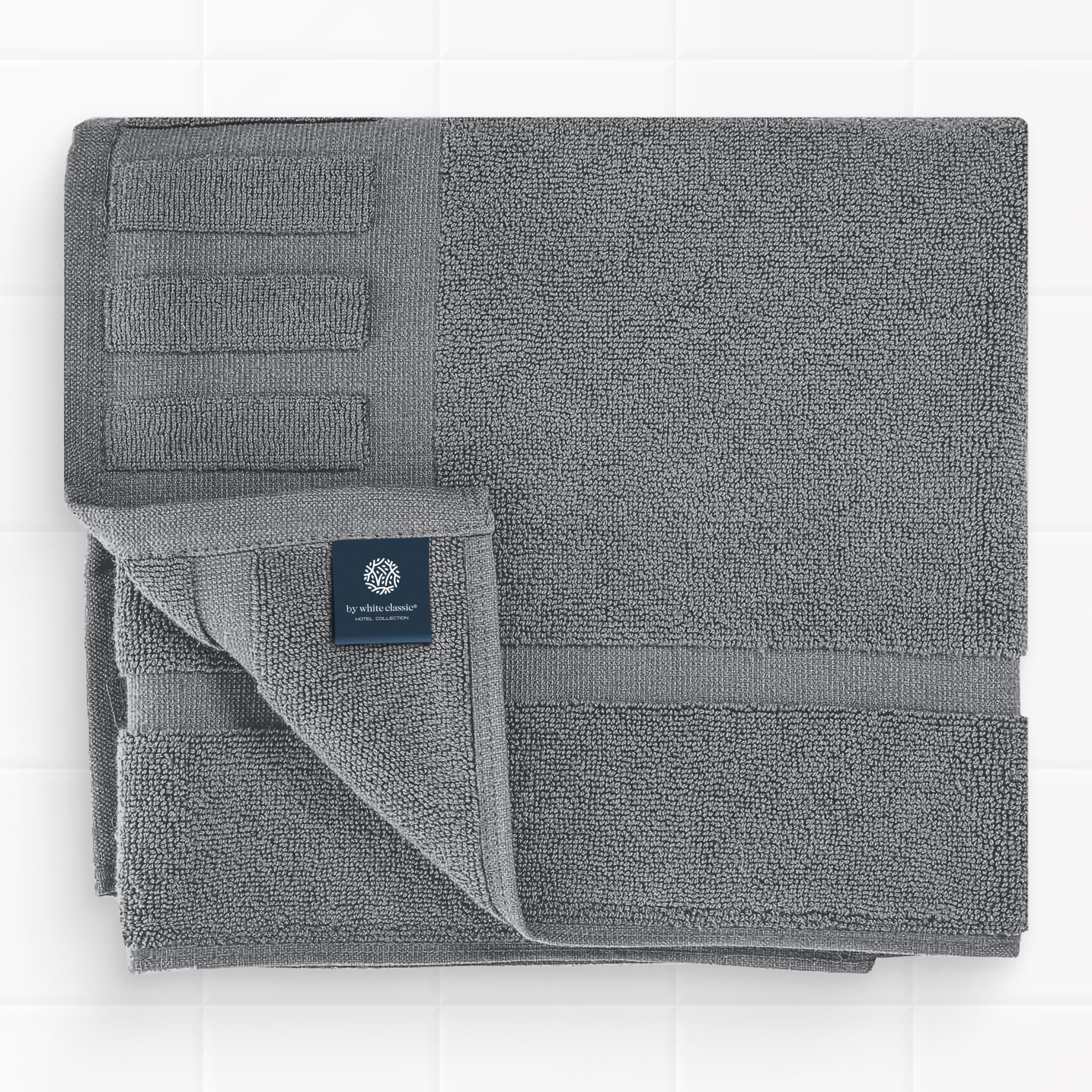 White Classic sink-to-shower mat suitable for multiple bathroom placements