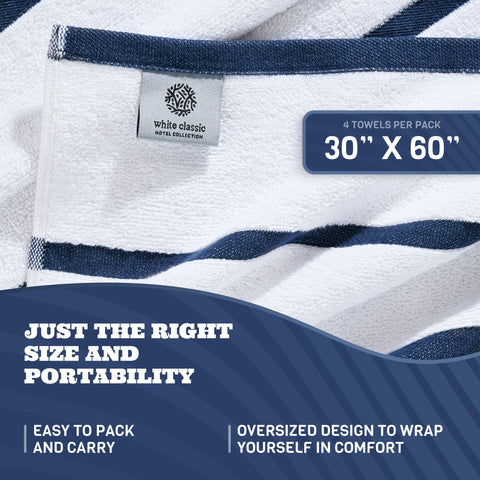 White Classic soft cotton luxury towel for spa-like home use