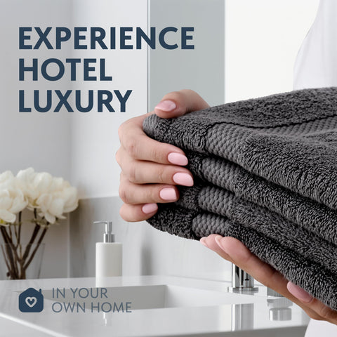 White Classic spa-ready towels elevate bathroom decor and everyday routines