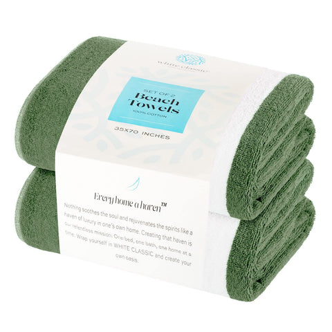 White Classic spa and pool towel for cozy lounging and cover