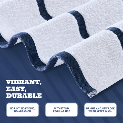 White Classic travel-friendly four-pack towels, packable and easy to care for