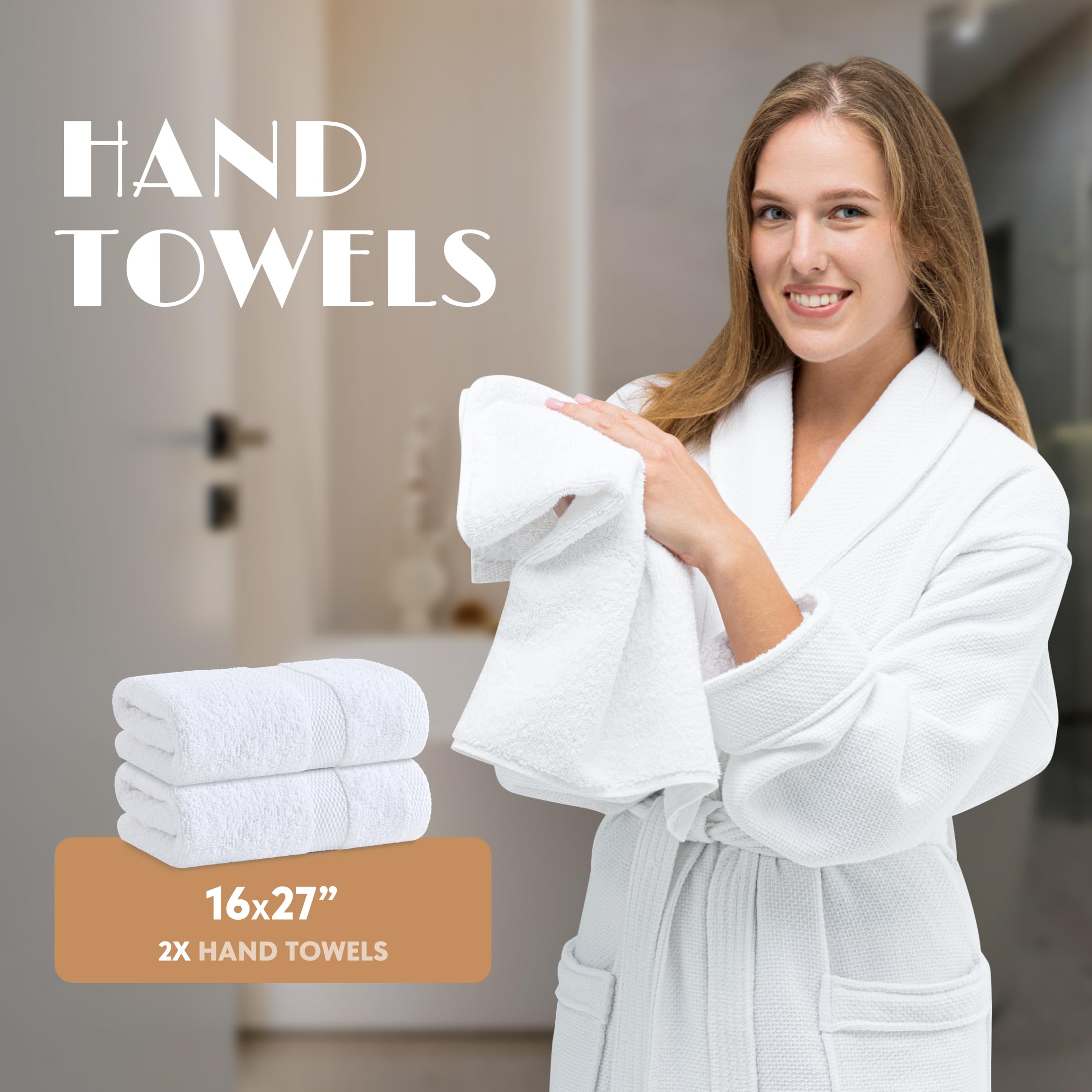 White Classic Turkish cotton towels deliver exceptional absorbency and durability