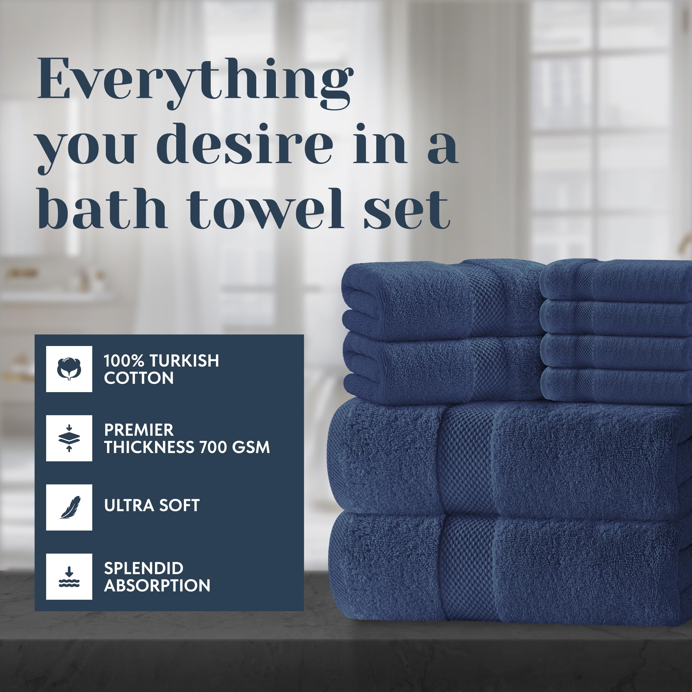 White Classic two bath towels 27x54 inches offer spa-like softness and quick drying