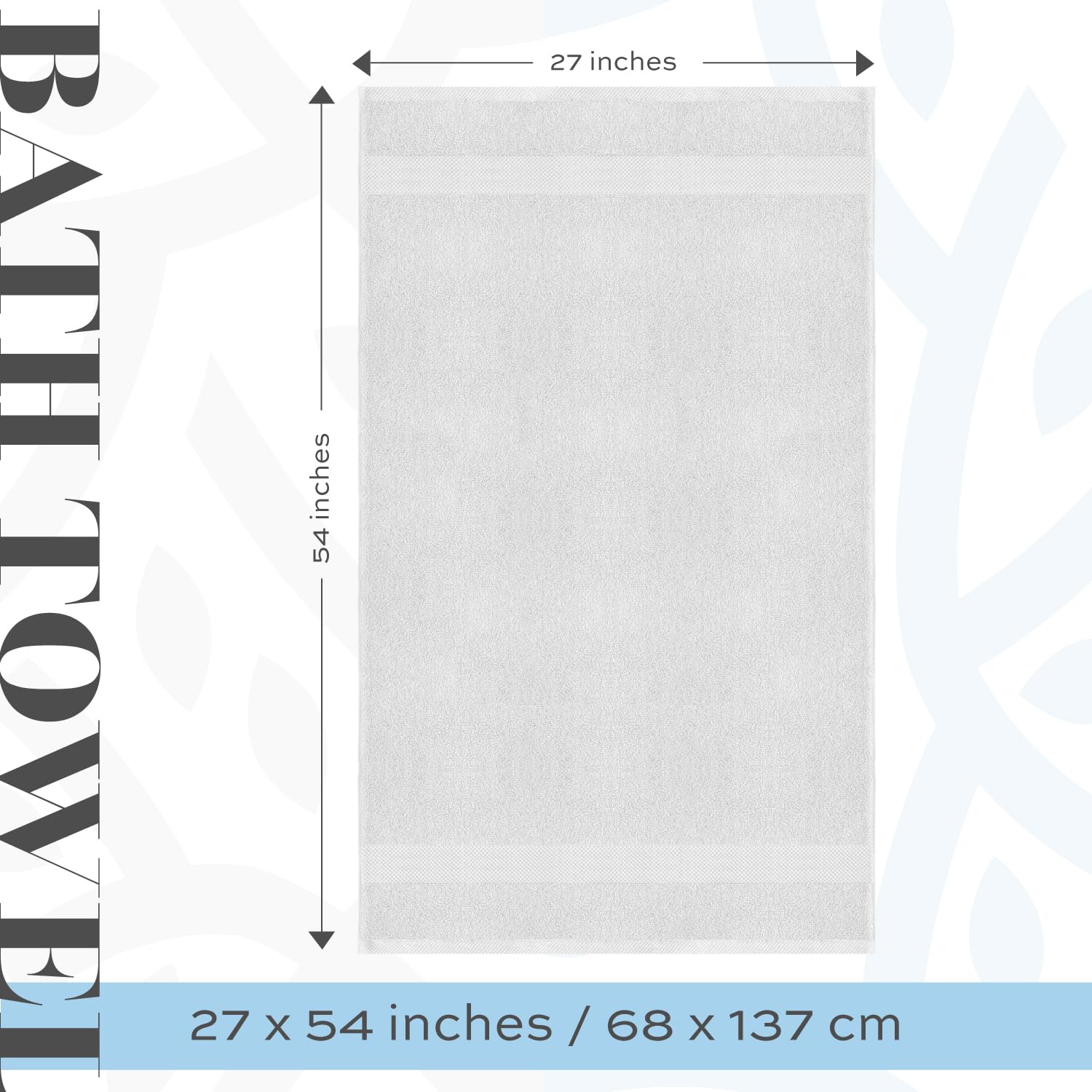 White Classic ultra-soft towels texture closeup conveys cozy, absorbent comfort.