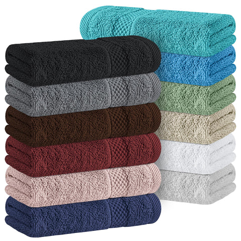 White Classic washcloth 13x13 soft and absorbent for daily spa-like drying