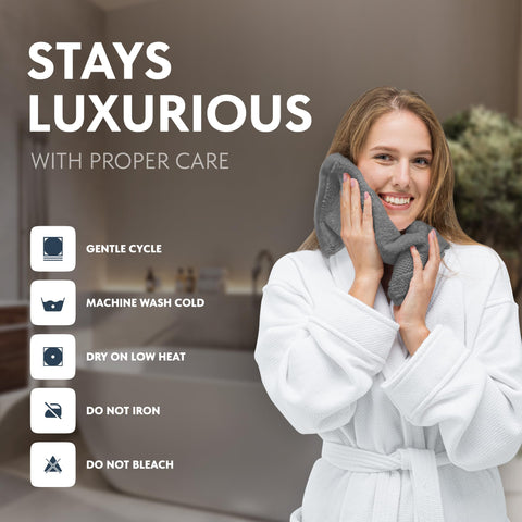White Classic washcloth ready for gym or spa use—soft, durable