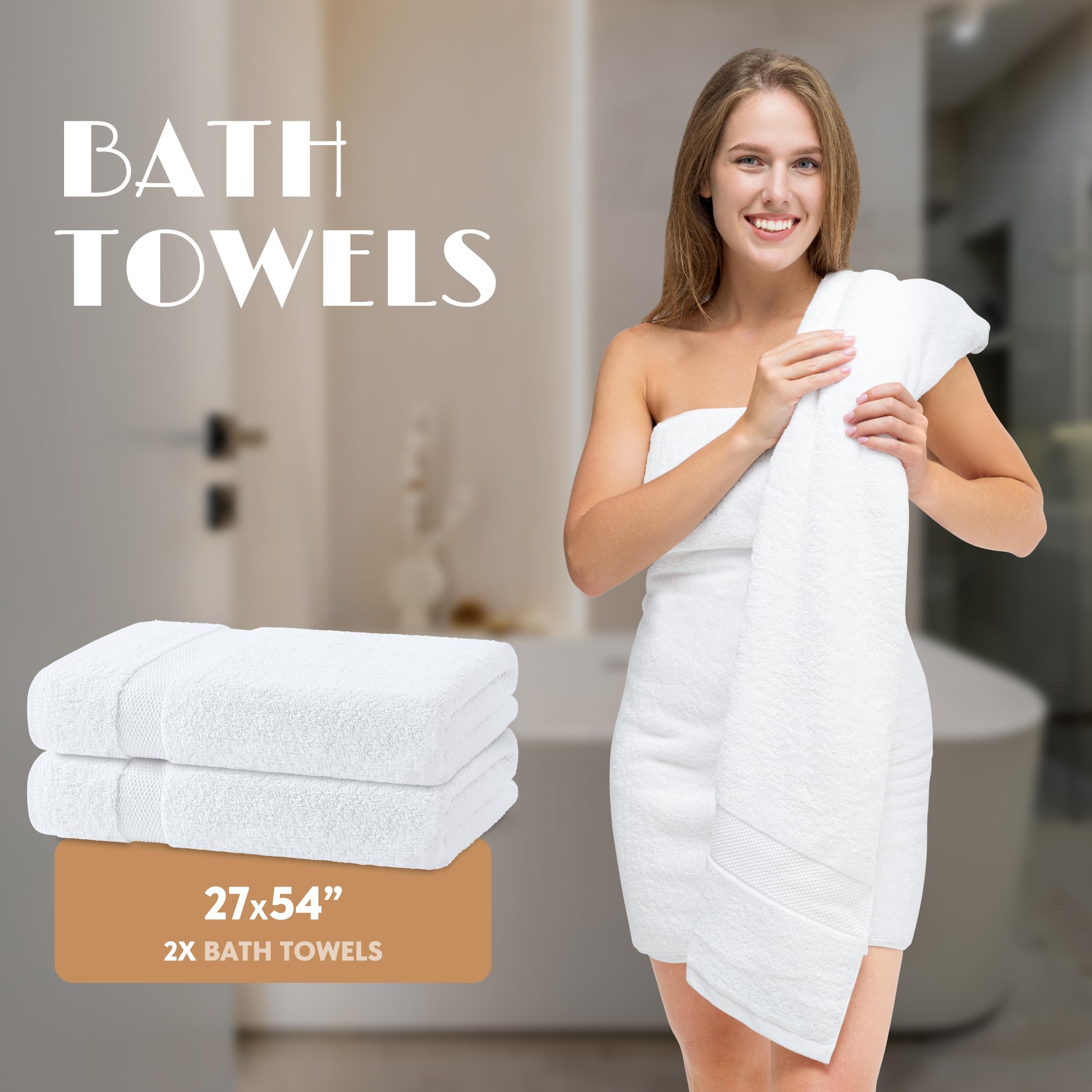 White Classic washcloths provide gentle exfoliation and lint-free use