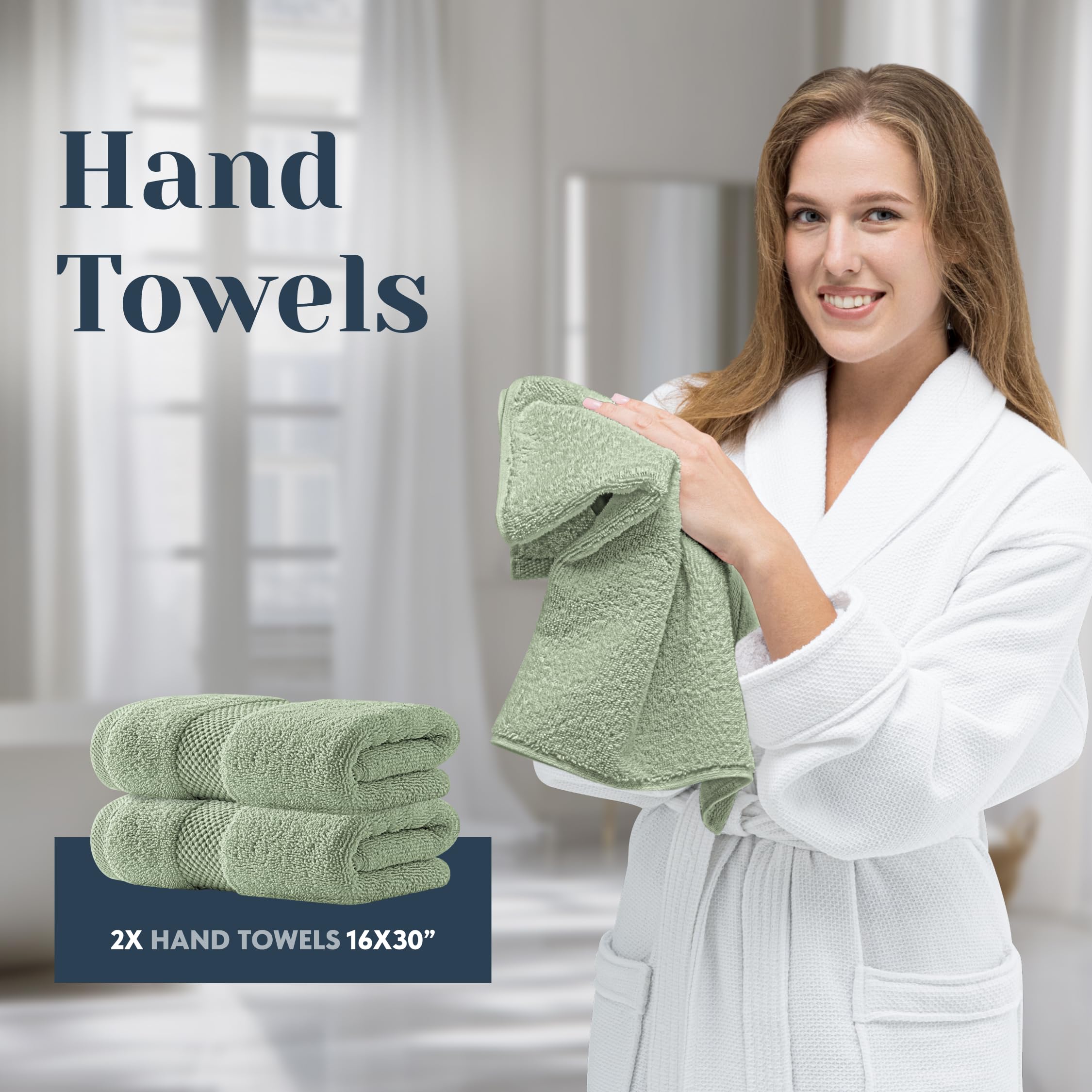 White Classic washcloths 13x13 inches for gentle cleansing.