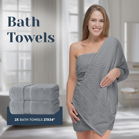 White Classic washcloths 13x13 inches, lint-free and highly absorbent