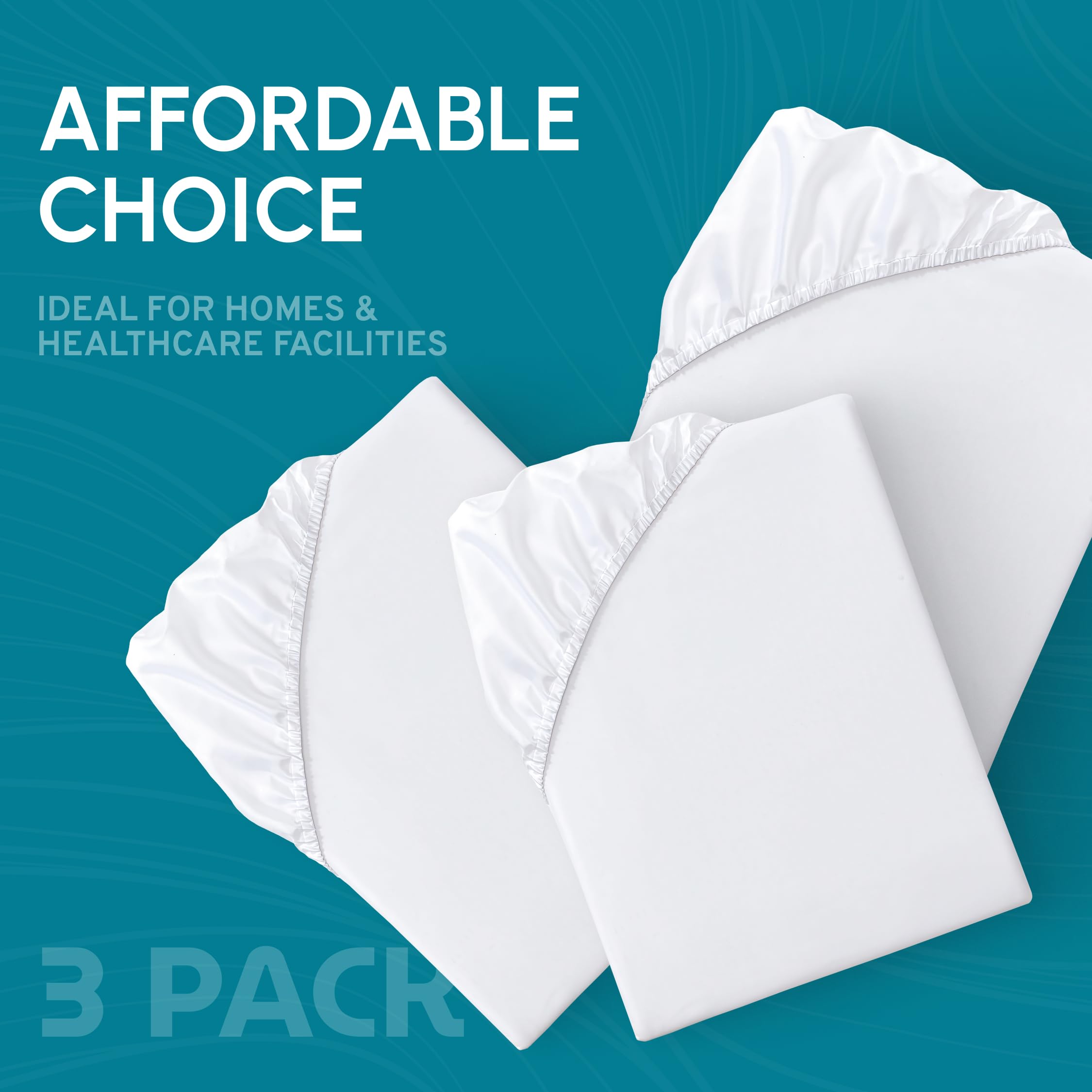 White Classic white color creates a clean, sanitary bed environment.