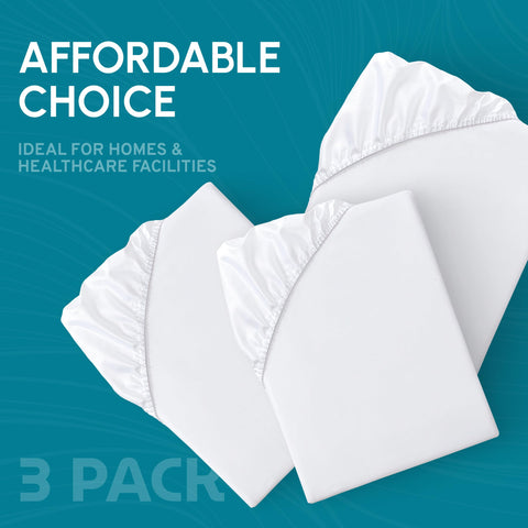 White Classic white color creates a clean, sanitary bed environment.