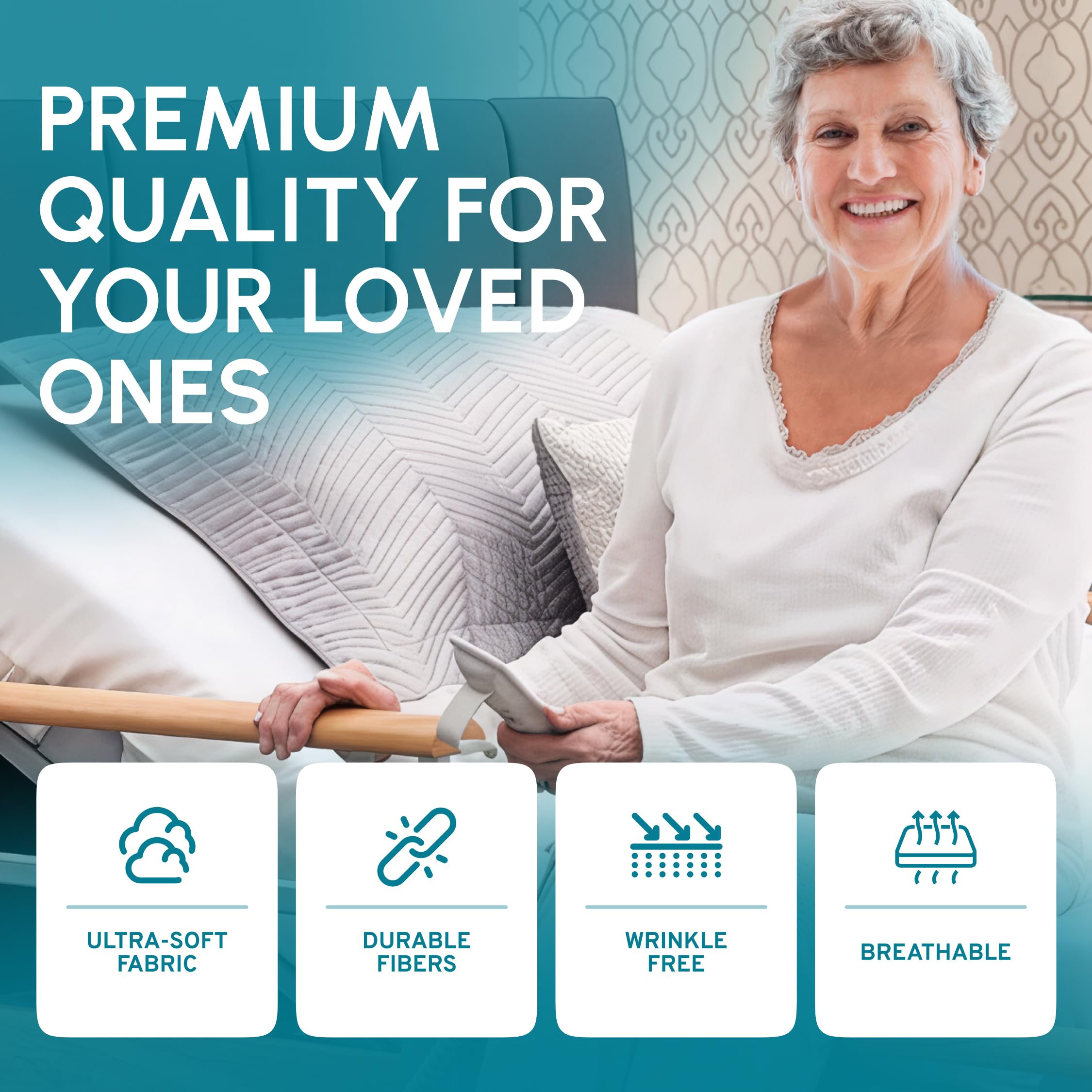 White Classic wrinkle-free finish keeps beds neat with minimal effort.
