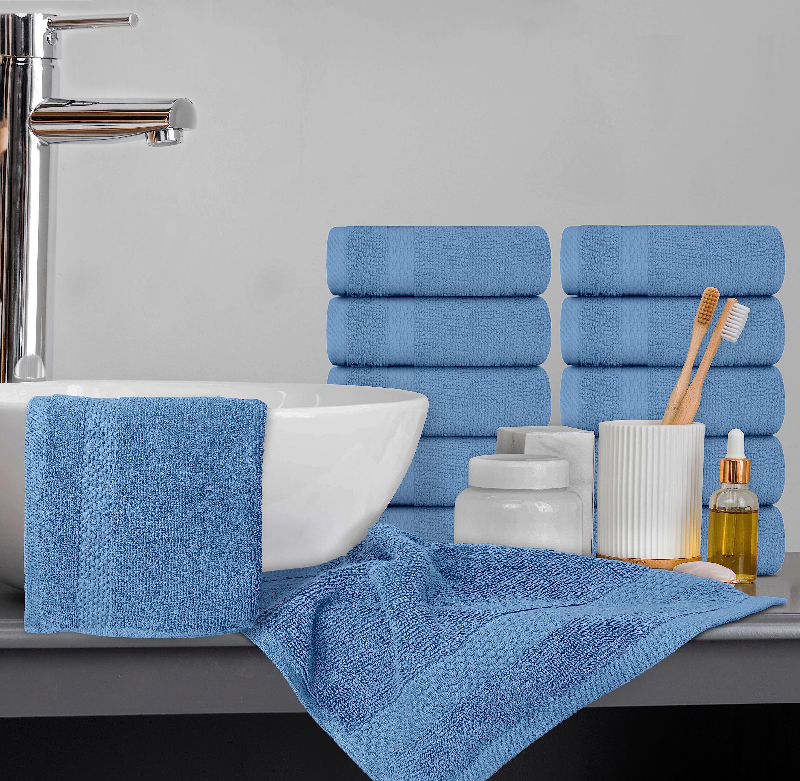 White Classic care-instruction friendly washcloth dries quickly after washing.