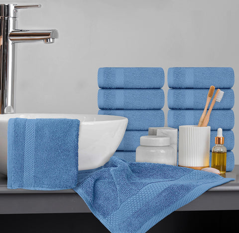White Classic care-instruction friendly washcloth dries quickly after washing.