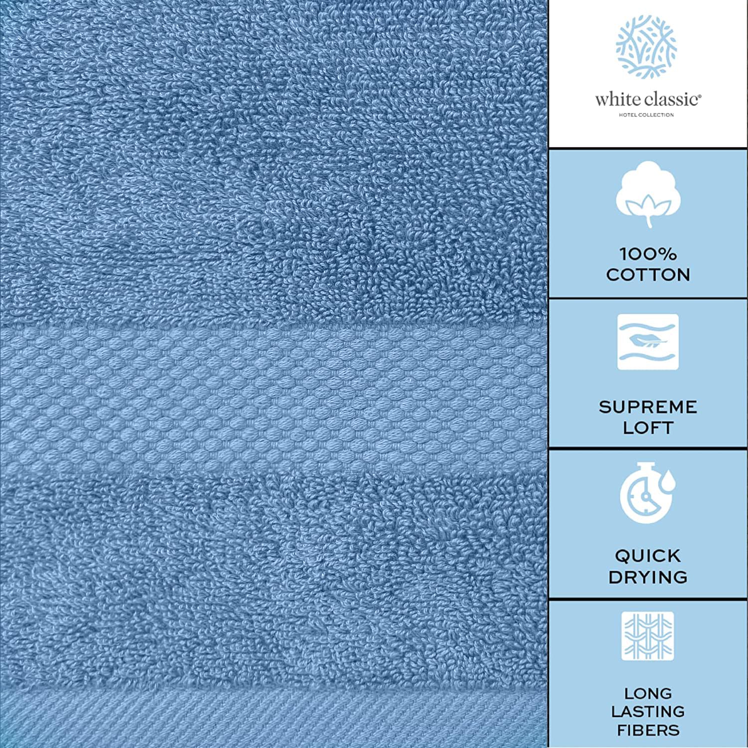 White Classic care instructions ready for machine washing and care tips.
