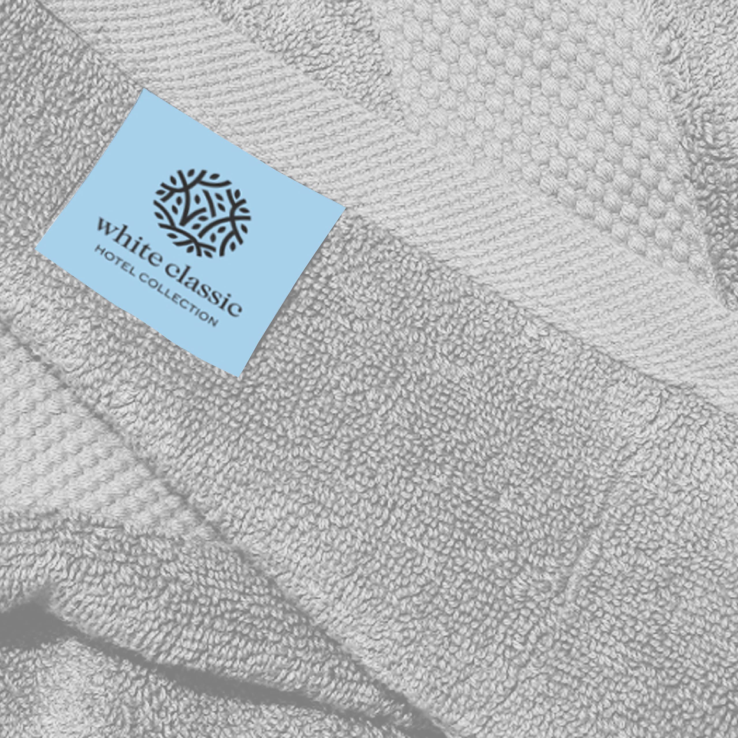 White Classic fast-dry towels machine washable, saving time after laundry.