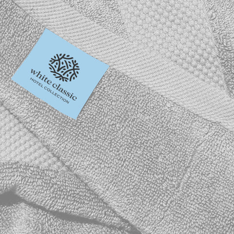 White Classic fast-dry towels machine washable, saving time after laundry.