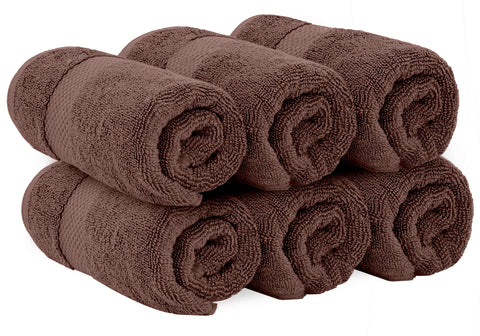 White Classic hotel collection towels offer high absorbency for spa-like bathroom moments.