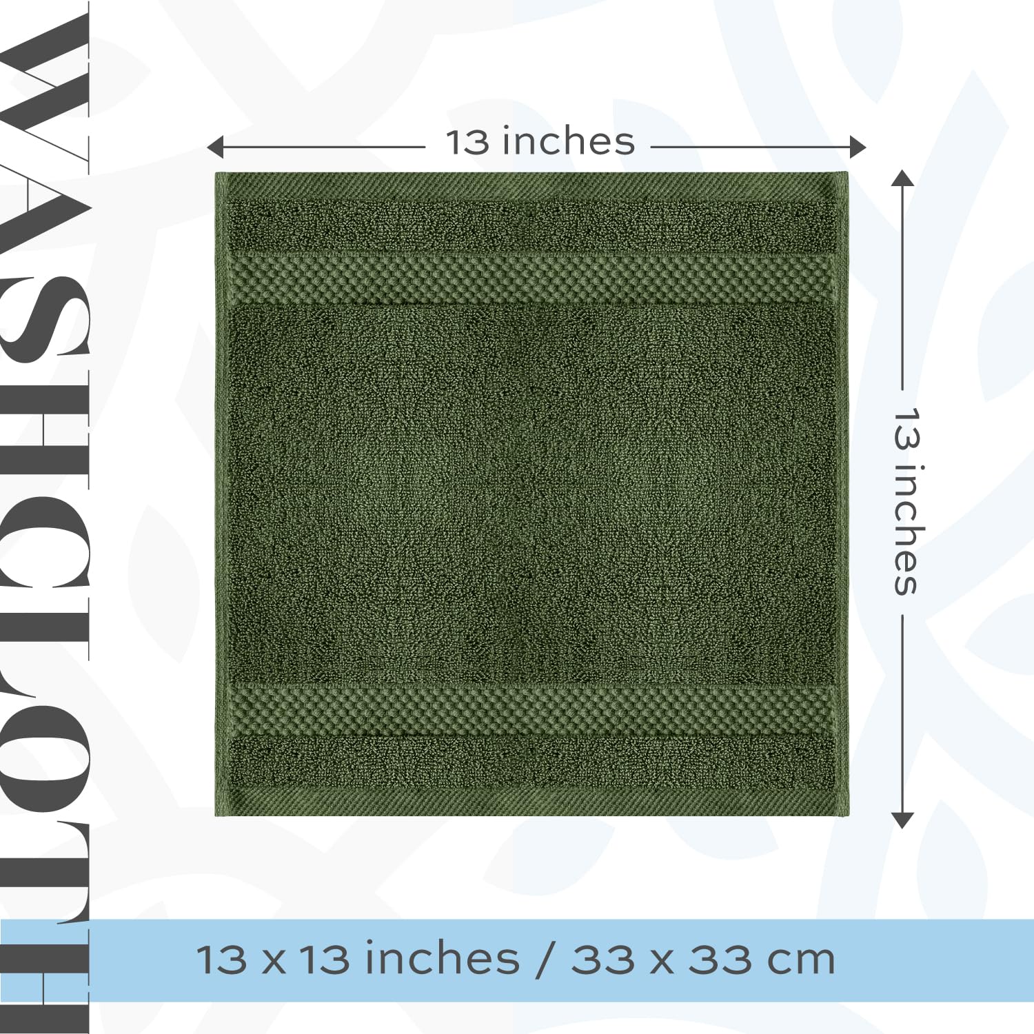 White Classic hotel collection washcloth soft feel for luxury bathroom routines