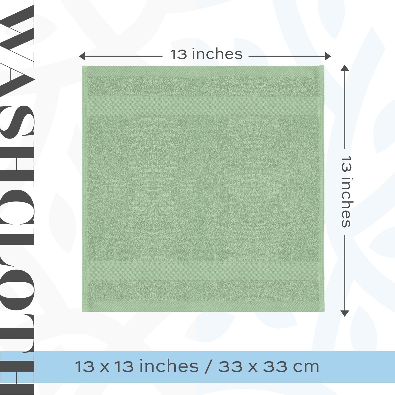 White Classic light green color for fresh bathroom decor.