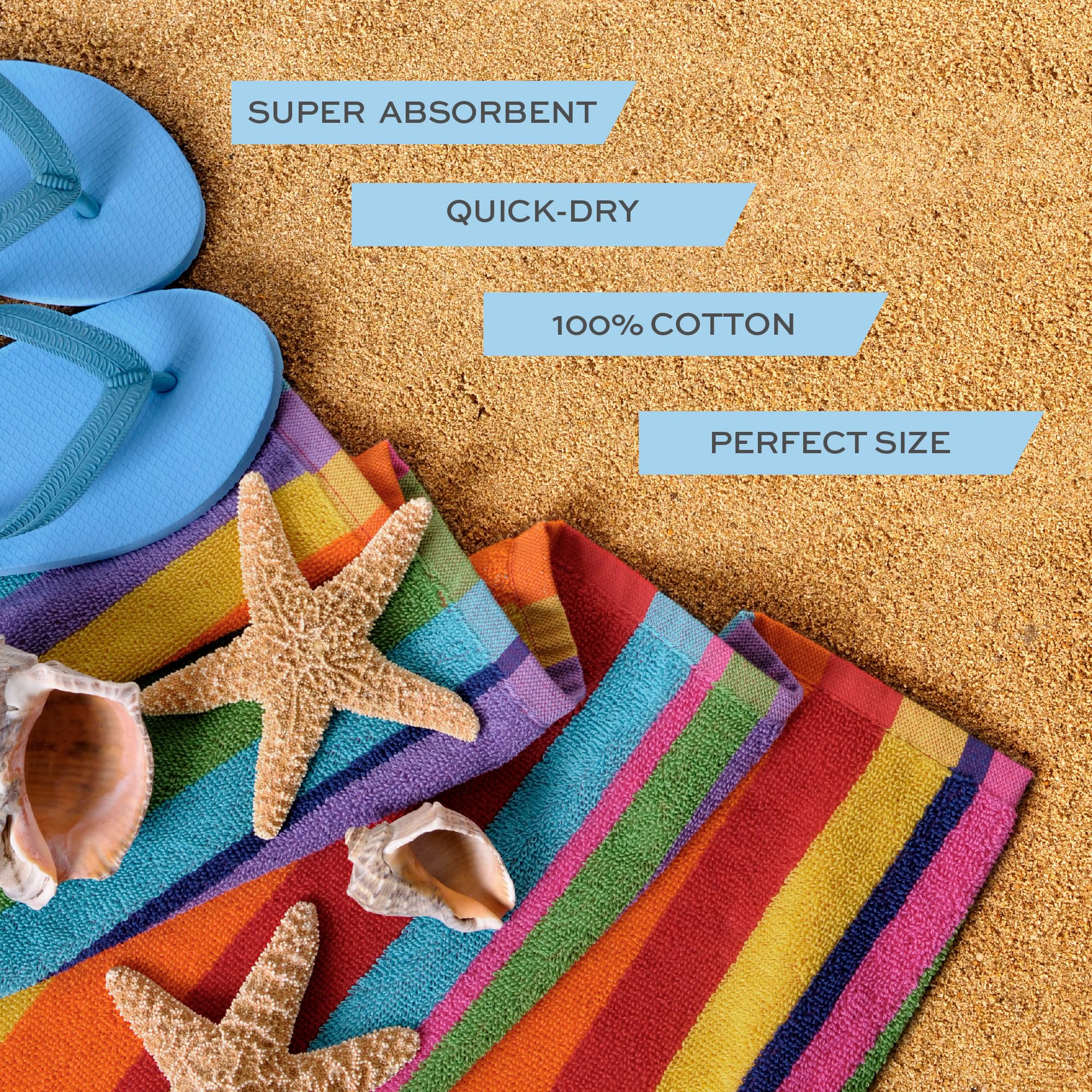 White Classic lint-free towel leaves fibers behind for smooth drying.