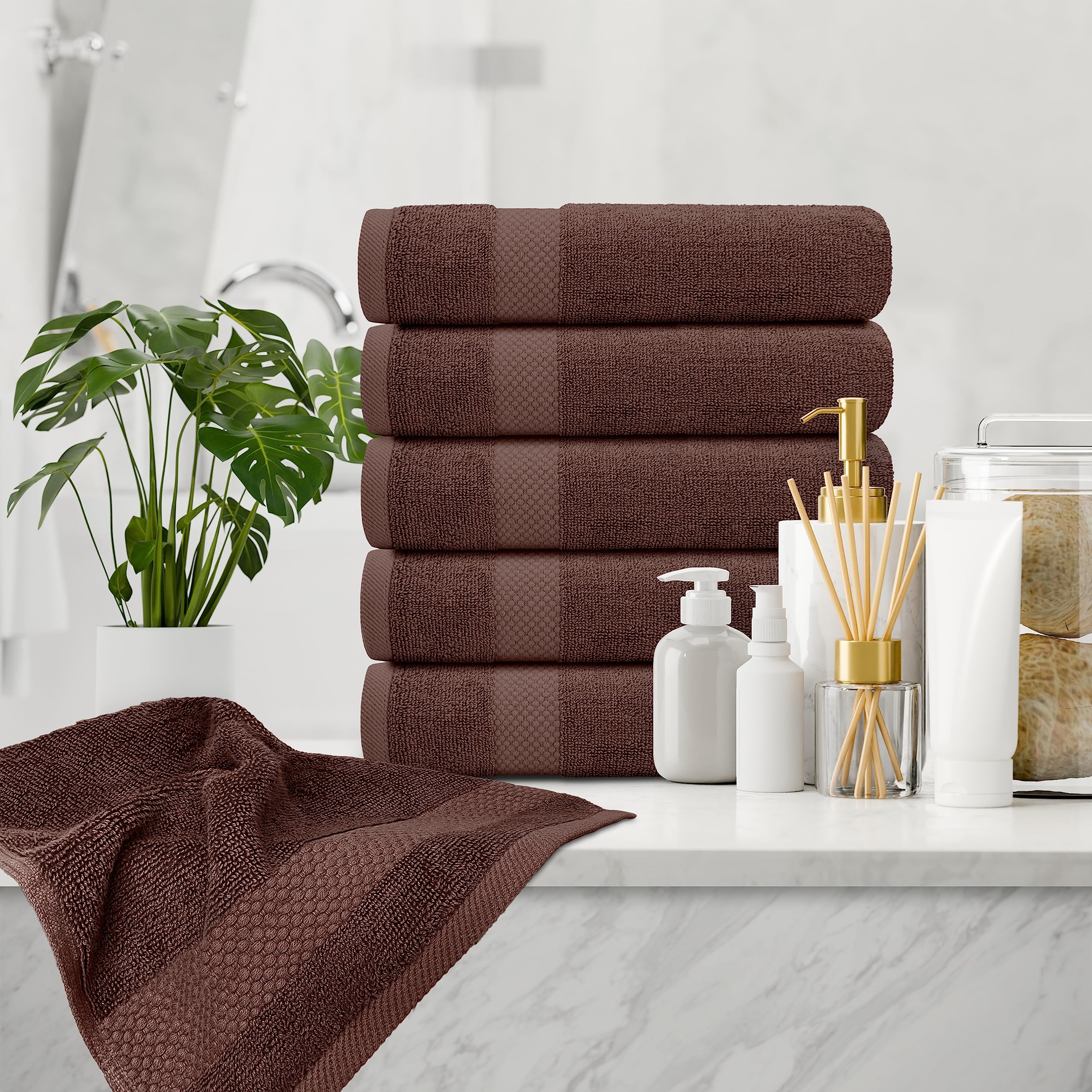 White Classic machine washable towels are easy to care for and maintain softness.