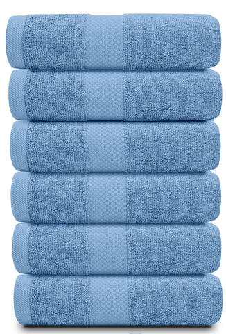 White Classic towel close-up shows plush texture and absorbency.