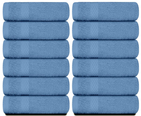 White Classic washcloth closeup shows soft fabric weave for premium feel.
