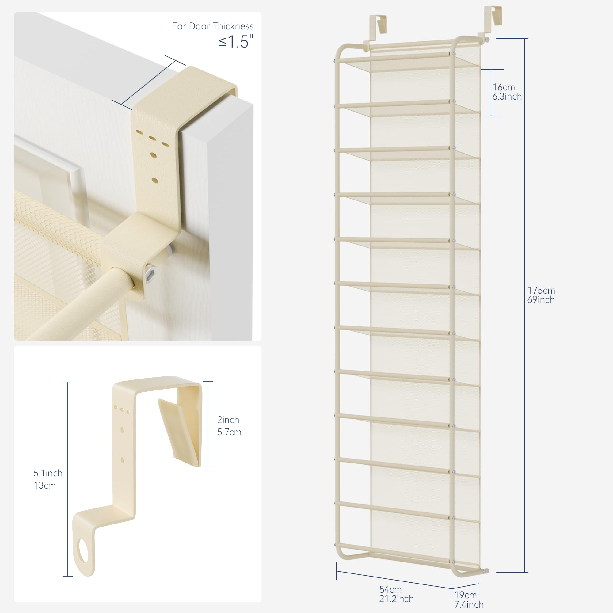 Whitmor 12-tier rack offering tall storage for quick shoe access