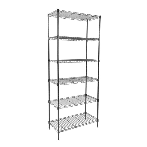 Whitmor 6-tier shelving unit with wheels for easy garage storage
