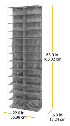 Whitmor 63-inch-tall shelf maximizes closet space and vertical storage.