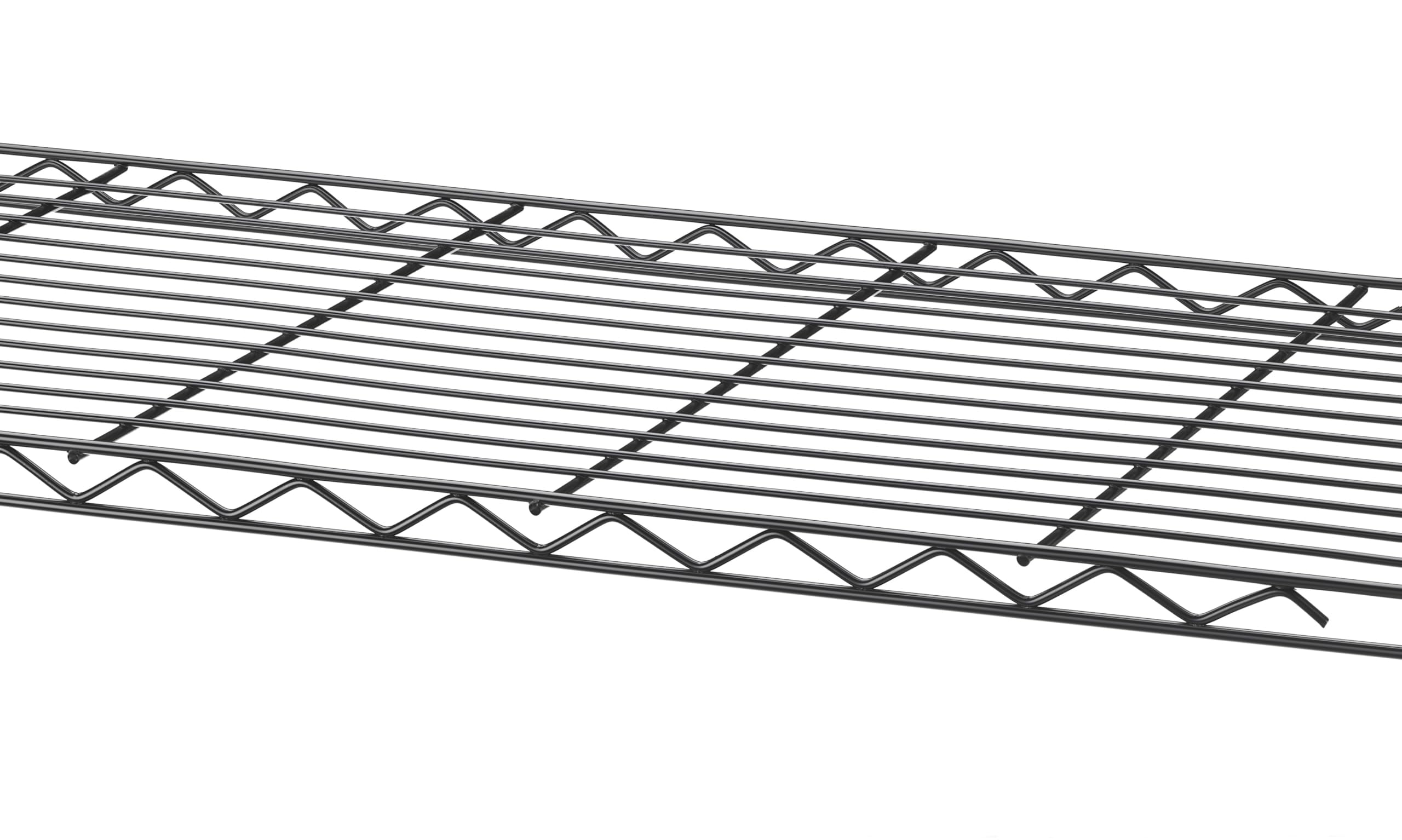 Whitmor adjustable shelves in 1-inch increments for flexible layouts.