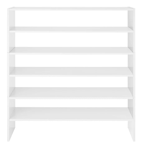 Whitmor white organizer blends with decor while adding durable storage.