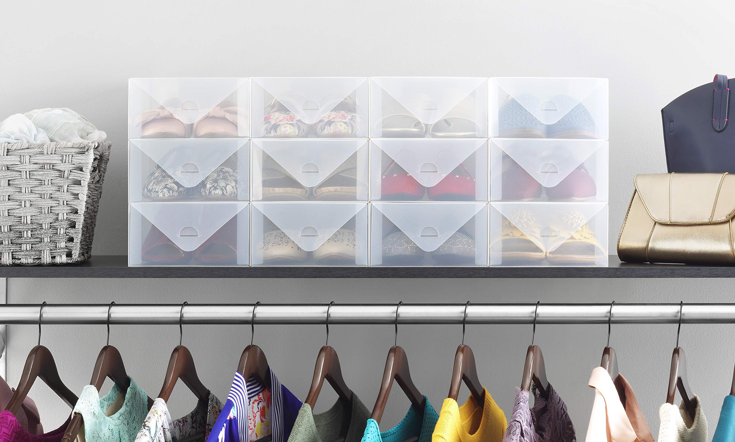 Whitmor Clear Vue vent holes keep contents fresh and breathable.