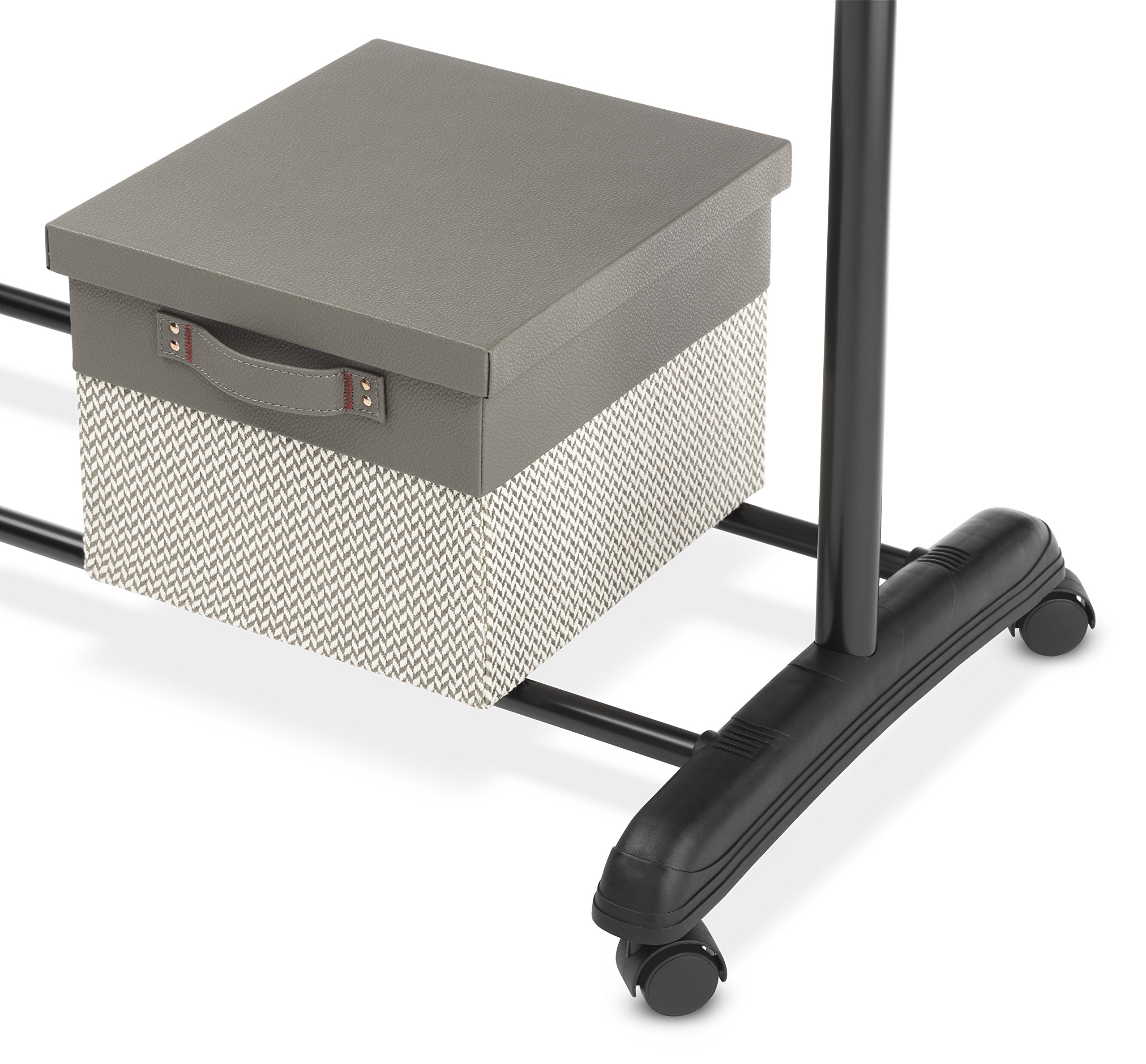 Whitmor freestanding design keeps garments organized and accessible anywhere.