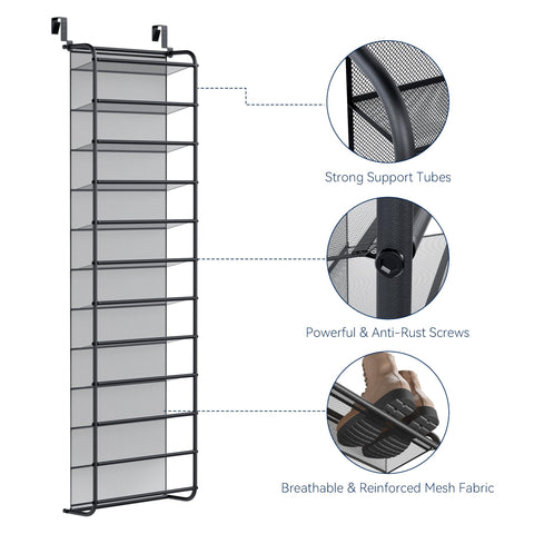 Whitmor door-mount or wall-mount option for versatile installation