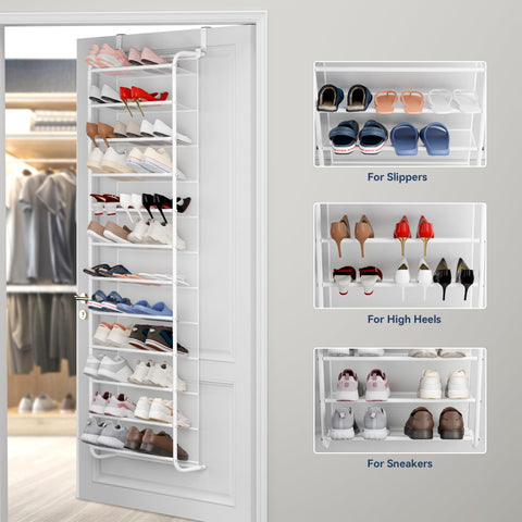 Whitmor versatile shelf for hats, scarves, and small items.