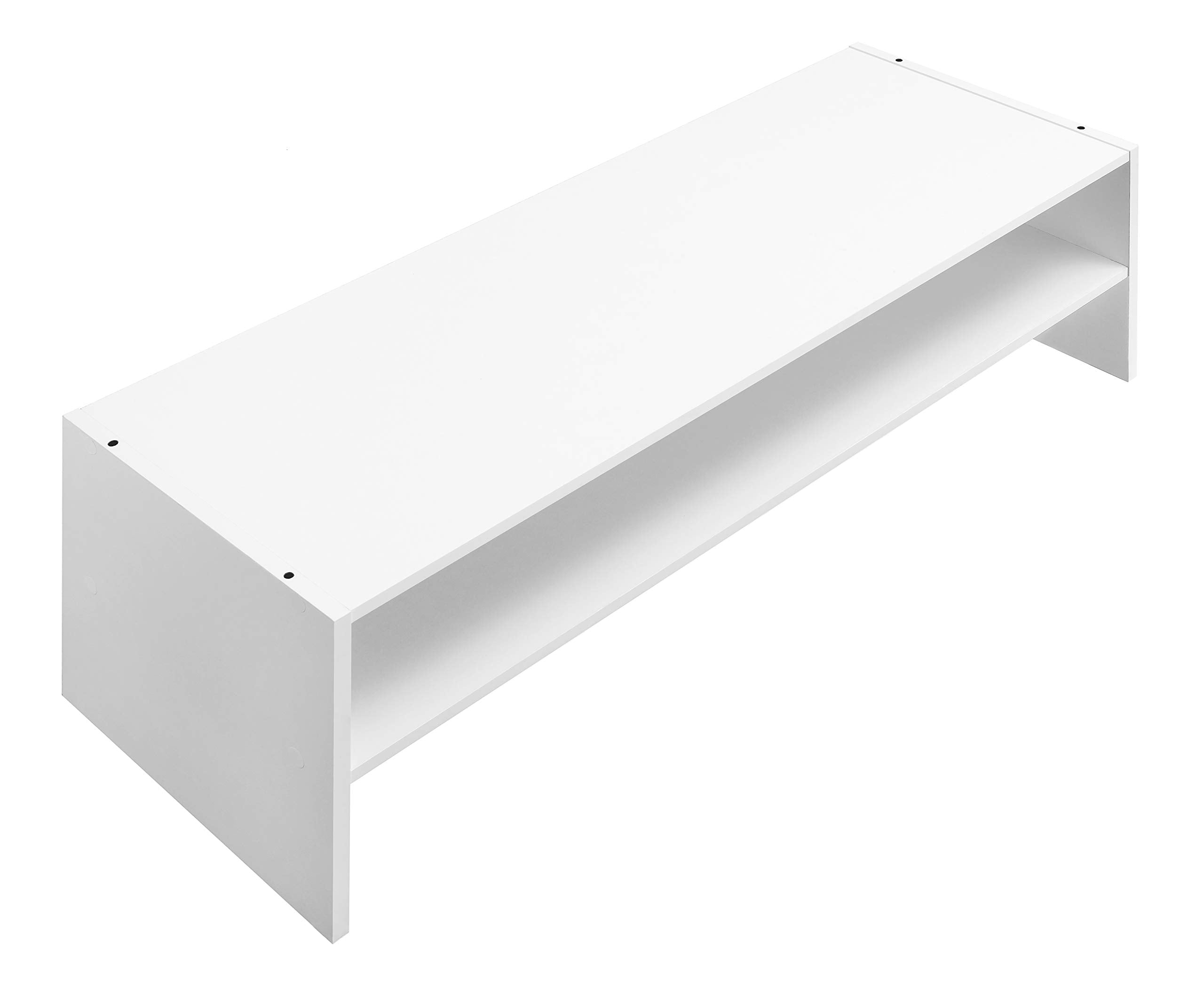 Whitmor space-saving design ideal for dorms and apartments.