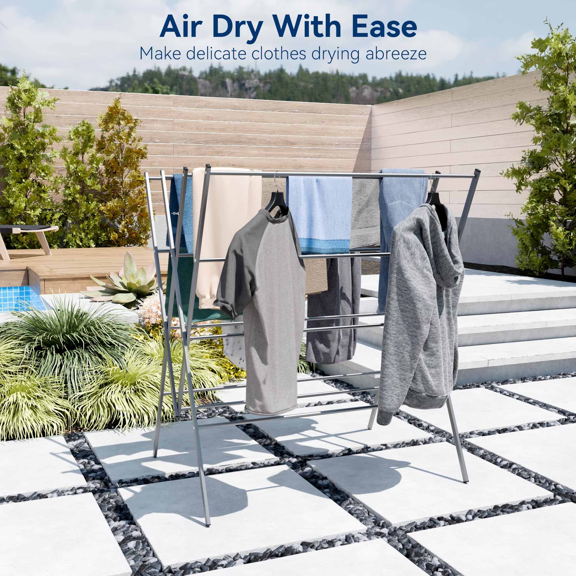 Whitmor 30–37 garment capacity helps organize laundry efficiently.