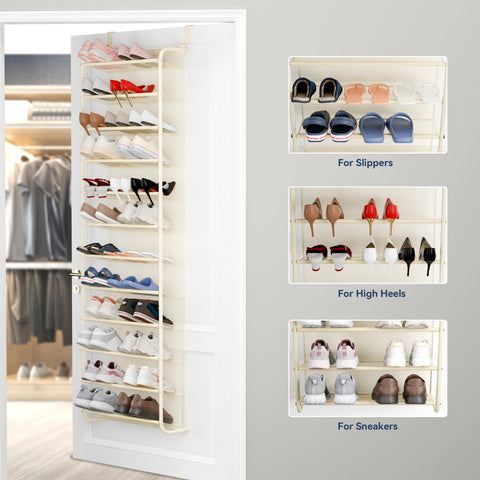 Whitmor easy-hang over-door hooks with tool-free installation