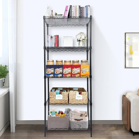 Whitmor shelving unit in a garage setup for strong storage and space efficiency.