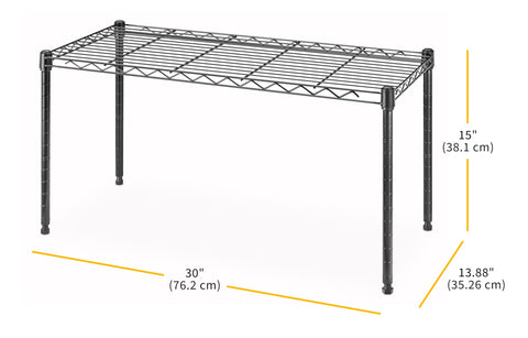 Whitmor shelf shows strong load capacity in a practical setup.