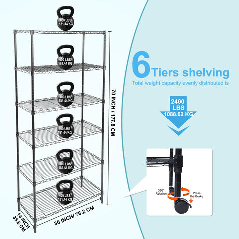 Whitmor heavy-duty shelving side view showing sturdy frame