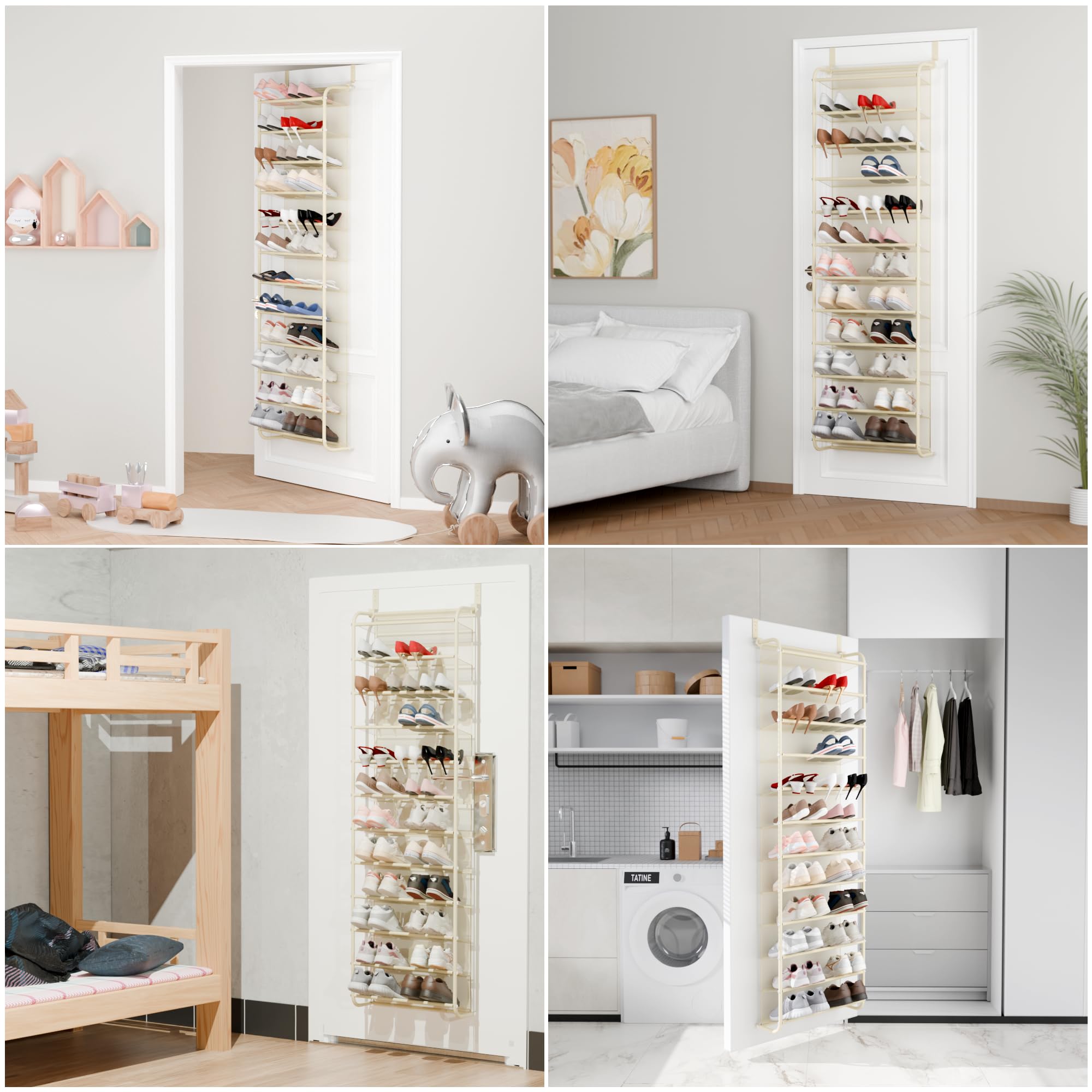 Whitmor metal frame with anti-sag support for durable storage