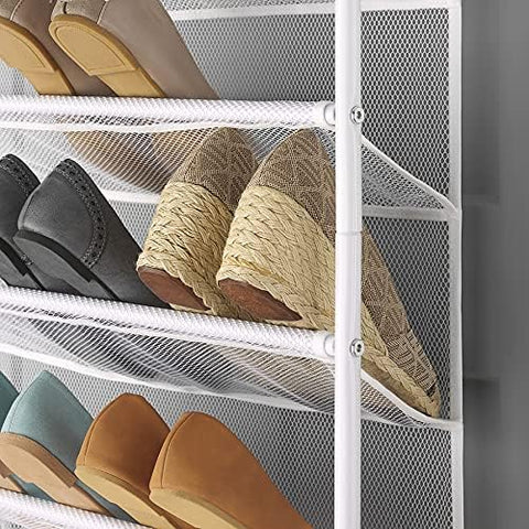 Whitmor over-door or wall-mount design offers flexible installation for renters.