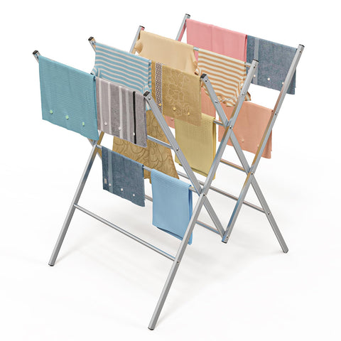 Whitmor oversized drying rack assembled showing spacious drying area