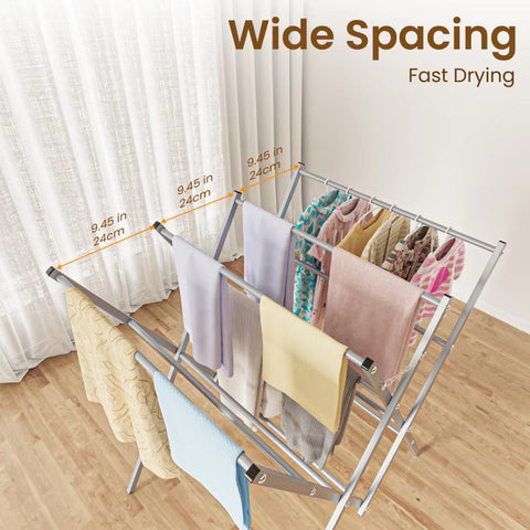 Whitmor oversized drying rack used indoors or outdoors