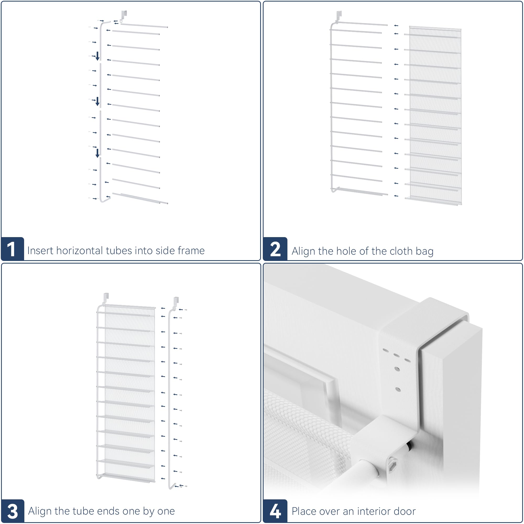 Whitmor space-saving closet organizer ideal for apartments and dorms.