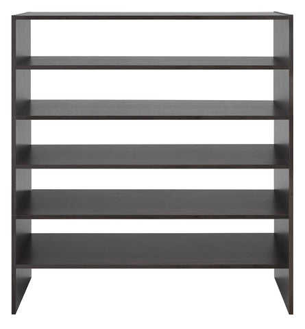 Whitmor Stackable Shoe Shelf inside closet for easy access.